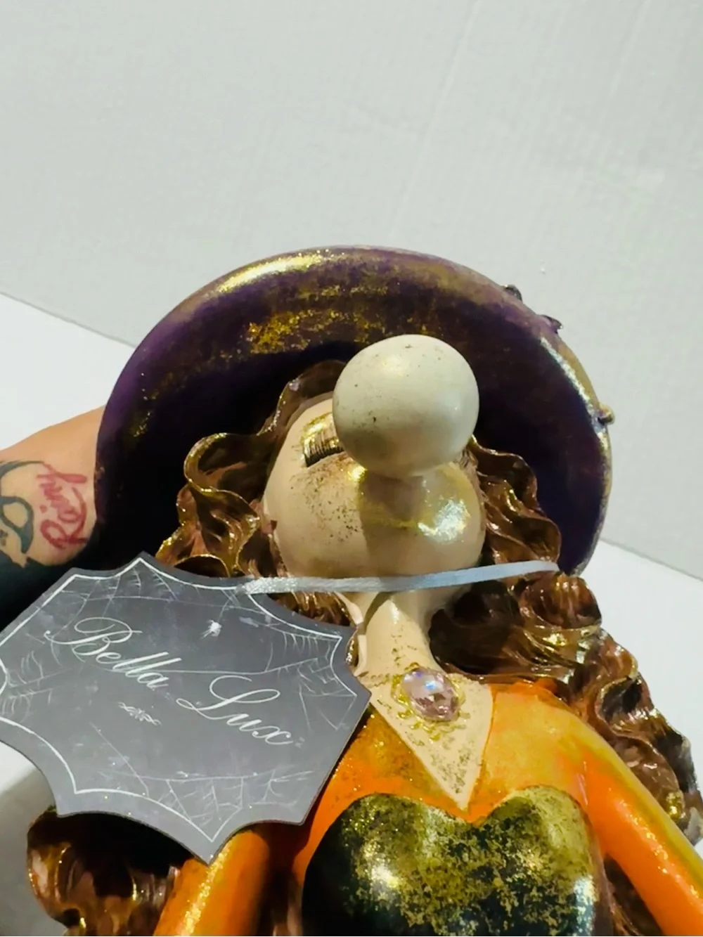 Bella Lux Halloween Glittery Witch Blowing bubble BNWT